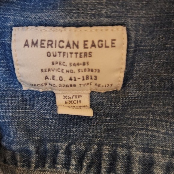 American Eagle Denim Shirt Womens‎ Size XS - Picture 3 of 4